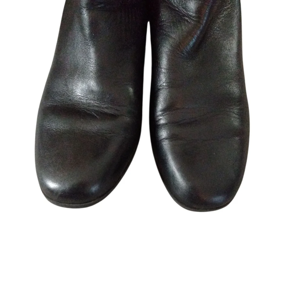 Vince Camuto Karita Knee High Black Leather Over The Knee Boots Size 6.5